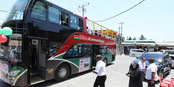 New sightseeing bus unveiled in Mombasa