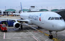 Unruly American Airlines passenger jumps out of plane