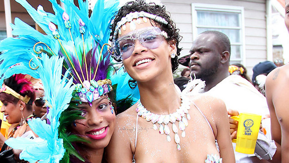 Rihanna at Antigua Carnival